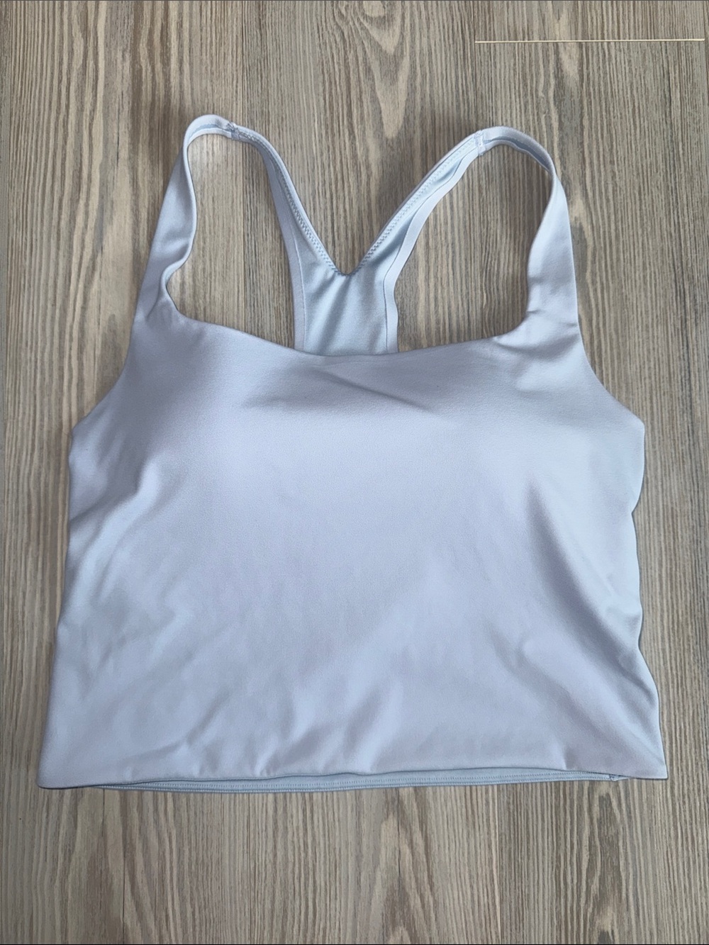 Nike Zenvy Women’s sports bra tank in light blue